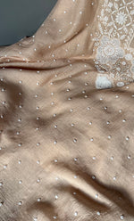 Load image into Gallery viewer, Jazba Mul Chanderi Kurta And Dupatta SetWomen's Lakhnavi Handcrafted Mul Chanderi Kurta And Dupatta Set- HONC0301696