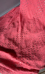 Load image into Gallery viewer, Women's Lakhnavi Handcrafted Viscose Georgette Chikankari Full Suit Material - HONC0271103