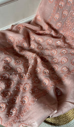 Load image into Gallery viewer, Women's Lakhnavi Handcrafted Mul Chanderi Kurta And Dupatta Set - HONC0295613