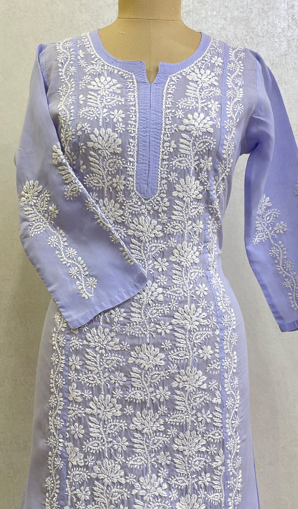 Naira Women's Lucknowi Handcrafted Cotton Chikankari Kurti - HONC0144495