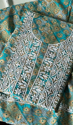 Load image into Gallery viewer, Alveena Women's Lakhnavi Handcrafted Cotton Kurta Dupatta set - HONC0251562