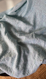 将图像加载到图库查看器中, Women's Lakhnavi Handcrafted Maheshwari Mul Chanderi Unstitched Kurta And Dupatta Set - HONC0268582