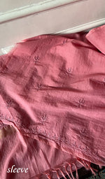 将图像加载到图库查看器中, Women's Lakhnavi Handcrafted Mul Chanderi Unstitched Chikankari Full Suit Material - HONC0307425