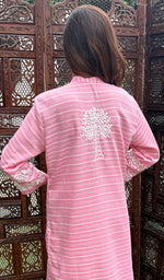 Load image into Gallery viewer, Amanat Women's Lucknowi Handcrafted Cotton Chikankari Kurti - HONC0274390