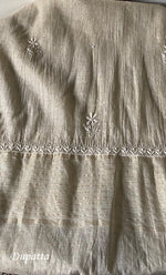 Load image into Gallery viewer, Hana Women's Lakhnavi Handcrafted Mul Chanderi Semi - Stitched Kurta And Dupatta Set - HONC0295395