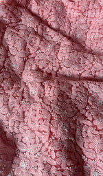 将图像加载到图库查看器中, Women's Lucknowi Handcrafted Faux-Georgette Chikankari Suit Material - HONC0263421