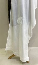 Load image into Gallery viewer, Women's Lucknowi Handcrafted Cotton Chikankari Stoles - HONC0198440