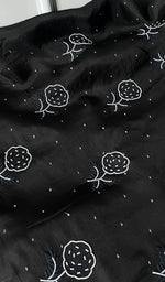 将图像加载到图库查看器中, Rose Women's Lakhnavi Handcrafted Pure Organza Chikankari Unstitched Kurta And Dupatta Set- HONC0272169