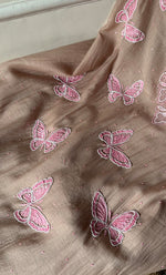 Load image into Gallery viewer, Women's Lakhnavi Handcrafted Mul Chanderi Unstitched Kurta And Dupatta Set - HONC0302246