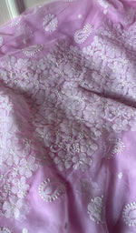 Load image into Gallery viewer, Women's Lucknowi Handcrafted Faux-Georgette Chikankari Suit Material - HONC0274415