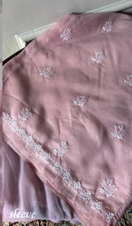 Load image into Gallery viewer, Women's Lakhnavi Handcrafted Cotton Unstitched Chikankari Suit Material - HONC0374489