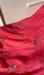 Load image into Gallery viewer, Women's Lakhnavi Handcrafted Mul Chanderi Unstitched Kurta And Dupatta Set - HONC0264078