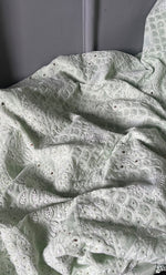 Load image into Gallery viewer, Women's Lakhnavi Handcrafted Unstitched Cotton Chikankari Suit Material - HONC0264449