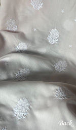 将图像加载到图库查看器中, Women's Lakhnavi Handcrafted Cotton Chikankari Unstitched Kurti Fabric - HONC0241714