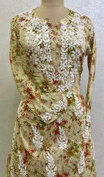 Load image into Gallery viewer, Women's Lakhnavi Handcrafted Mul Cotton Chikankari Kurta And Palazzo Set - HONC0160876