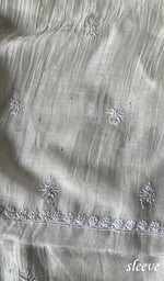 Load image into Gallery viewer, Women's Lakhnavi Handcrafted Mul Chanderi Unstitched Kurta And Dupatta Set - HONC0267973