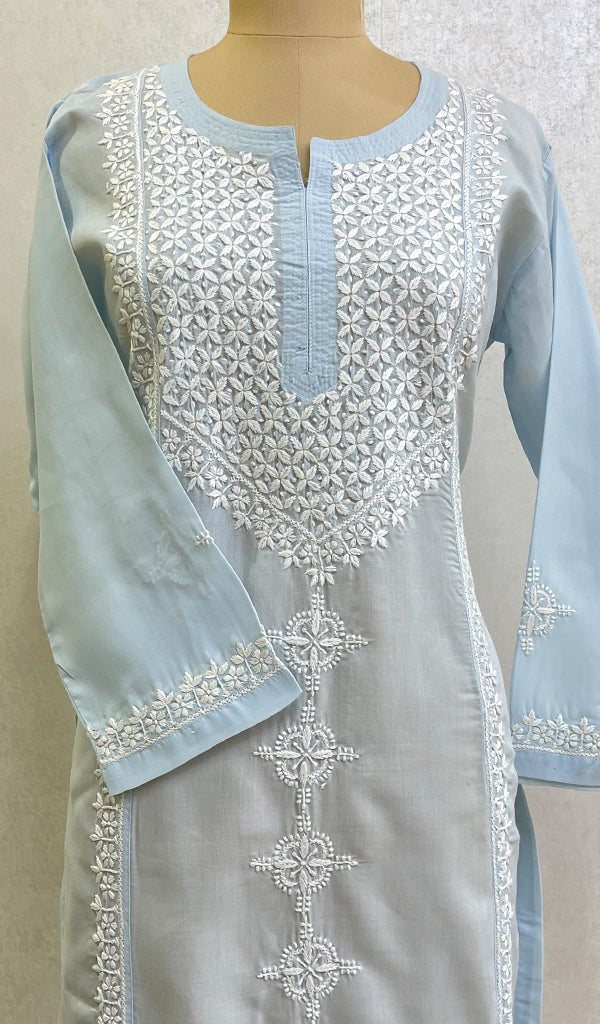 Zoyaa  Women's Lucknowi Handcrafted Cotton Chikankari Kurti - HONC0164399