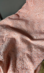 Load image into Gallery viewer, Women's Lakhnavi Handcrafted Unstitched Cotton Chikankari Suit Material - HONC0264458