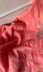 将图像加载到图库查看器中, Women's Lakhnavi Handcrafted Unstitched Cotton Chikankari Suit Material - HONC03217898