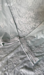Load image into Gallery viewer, Women's Lakhnavi Handcrafted Cotton Chikankari Semi Stitched Kurti Fabric - HONC0348851