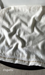 Load image into Gallery viewer, Women's Lakhnavi Handcrafted Chanderi Silk Semi - Stitched Kurta And Dupatta Set - HONC0314227