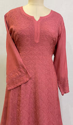 将图像加载到图库查看器中, Pari Women's Lucknowi Handcrafted Muslin Chikankari Kurti - HONC0204782