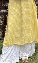 Load image into Gallery viewer, Women's Lucknowi Handcrafted Modal Cotton Chikankari Palazzo - HONC0191320