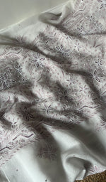 Load image into Gallery viewer, Women's Lakhnavi Handcrafted Mul Chanderi Unstitched Kurta And Dupatta Set - HONC0288876