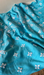 将图像加载到图库查看器中, Women's Lakhnavi Handcrafted Modal Cotton Chikankari Suit Material - HONC0275952
