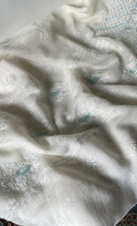 将图像加载到图库查看器中, Women's Lakhnavi Handcrafted Unstitched Mul Chanderi Kurta And Dupatta Set - HONC0323592