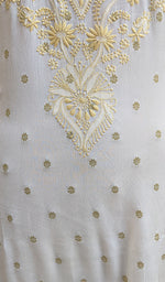 将图像加载到图库查看器中, Women's Lakhnavi Handcrafted Pure Chiffon Chikankari Kurti - NC0902