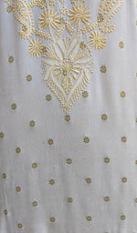 将图像加载到图库查看器中, Women's Lucknowi Handcrafted Pure Chiffon Chikankari Kurti - NC0903