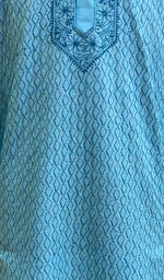 Load image into Gallery viewer, Men's Lucknowi Handcrafted Cotton Chikankari Kurta - HONC011493