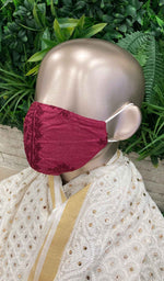 Load image into Gallery viewer, Lucknowi Handcrafted Chikankari Mask (Pack Of 5) - NC0M998