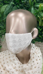 Load image into Gallery viewer, لکھنوی ہینڈ کرافٹ چکنکاری ماسک (3 کا پیک) - NC0M775