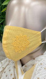 Load image into Gallery viewer, Lucknowi Handcrafted Chikankari Mask - NC0M305