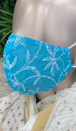 Load image into Gallery viewer, Lucknowi Handcrafted Chikankari Mask - NC0M306