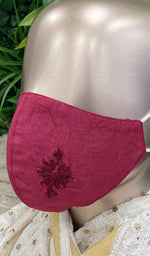 Load image into Gallery viewer, Lucknowi Handcrafted Chikankari Mask - NC0M402