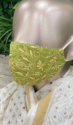 Load image into Gallery viewer, Lucknowi Handcrafted Chikankari Mask - NC0M501