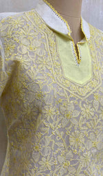 Load image into Gallery viewer, Women's Lucknowi Handcrafted Cotton Chikankari Top - HONC013306