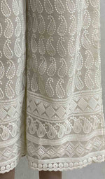 Load image into Gallery viewer, Women's Lucknowi Faux-Georgette Hakoba Palazzo -HONC032327