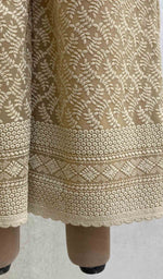 Load image into Gallery viewer, Women's Lucknowi Faux-Georgette Hakoba Palazzo - HONC056033