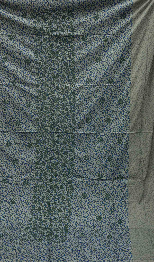 Lakhnavi Handcrafted Cotton Chikankari Bedsheet Set - HONC043437