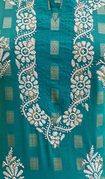 Load image into Gallery viewer, Women's Lakhnavi Handcrafted Cotton Chikankari Top - HONC056111
