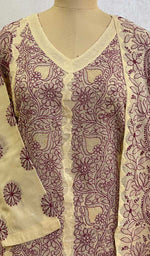 Load image into Gallery viewer, Women's Lakhnavi Handcrafted Cotton Chikankari Stitched Full Suit - HONC077792