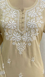Load image into Gallery viewer, Women's Lucknowi Handcrafted Cotton Chikankari Top - HONC091536