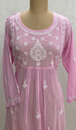 Load image into Gallery viewer, Women's Lucknowi Handcrafted Modal Cotton Chikankari Tunics - HONC098332