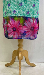 Load image into Gallery viewer, Women's Lakhnavi Handcrafted Faux-Georgette Chikankari Kurti - HONC070374