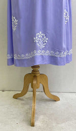 Load image into Gallery viewer, Sifa Women's Lucknowi Handcrafted Modal Cotton Chikankari Gown - HONC0122081