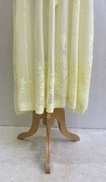 Load image into Gallery viewer, Women's Lakhnavi Handcrafted Viscose Georgette Chikankari Gown - HONC0986820